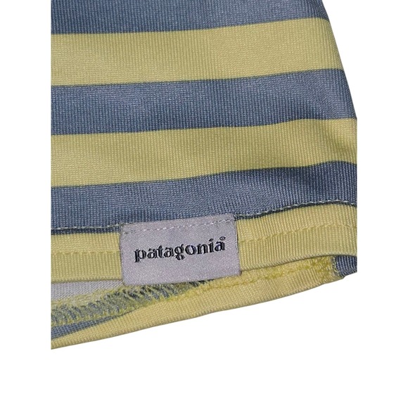 Patagonia Women's Yellow Striped Capilene Long Sleeve Shirt  Silkweight  Size S - Picture 7 of 7